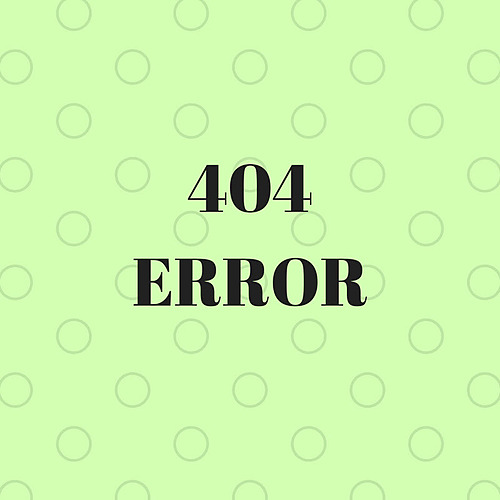 Bold black 404 ERROR text centered on a pale green background with a faint circular polka-dot pattern.